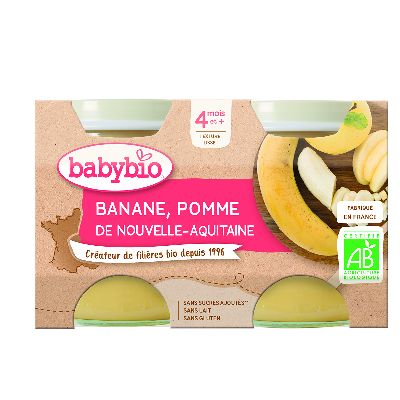 Ppot Pomme Banane 2x130g