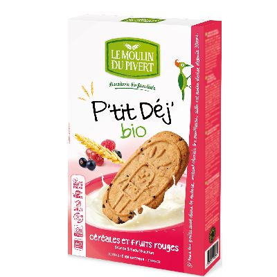 Biscuits Ptit Dej Fruits Rouges 190g